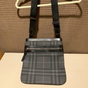 Burberry Leather/Canvas Bag.